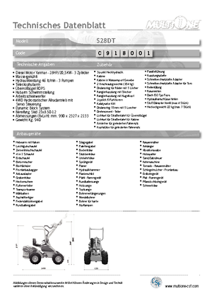 Radlader Multione S 28 DT