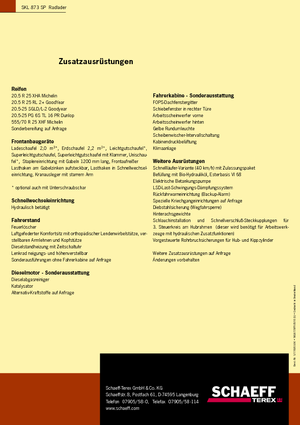 Radlader Terex-Schaeff SKL 873 SP