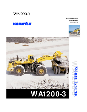 Radlader Komatsu WA1200-3