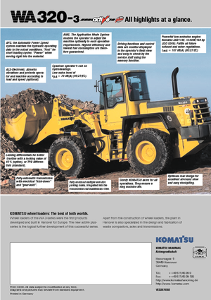 Radlader Komatsu WA320-3 active Plus
