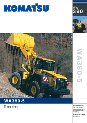 Radlader Komatsu WA380-5