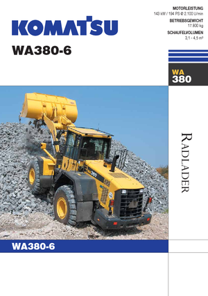 Radlader Komatsu WA380-6