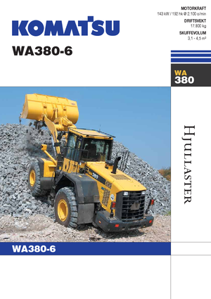 Radlader Komatsu WA380-6