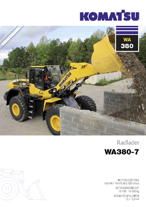Radlader Komatsu WA380-7