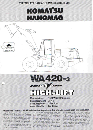 Radlader Komatsu WA420
