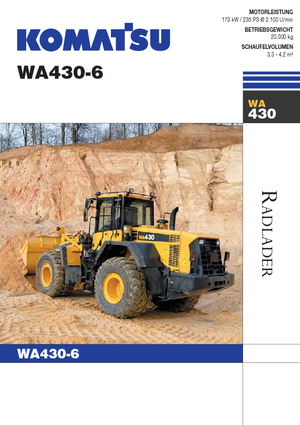 Radlader Komatsu WA430-6E0