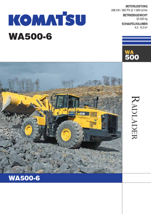 Radlader Komatsu WA500-6