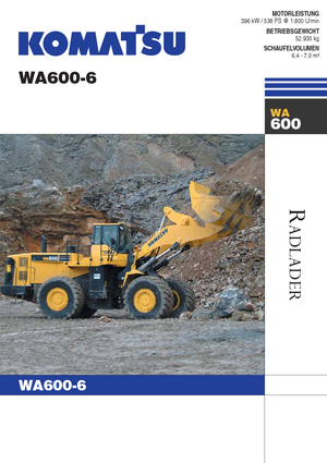Radlader Komatsu WA600-6