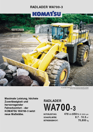 Radlader Komatsu WA700-3