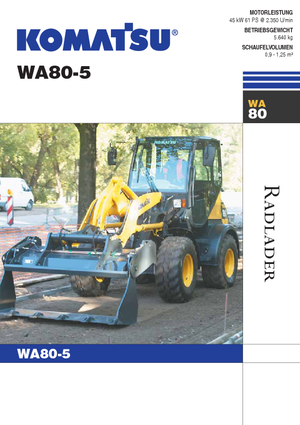 Radlader Komatsu WA80-5