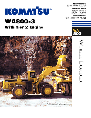 Radlader Komatsu WA800-3