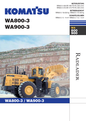 Radlader Komatsu WA900-3