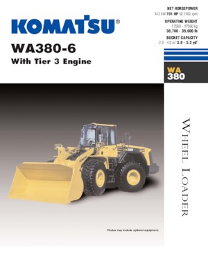 Radlader Komatsu WA380-6