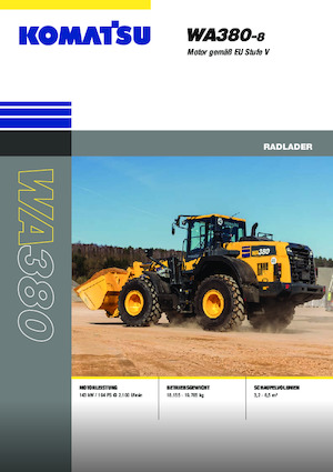 Radlader Komatsu WA380-8E0