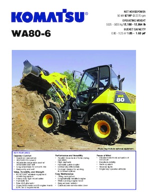 Radlader Komatsu WA80-6