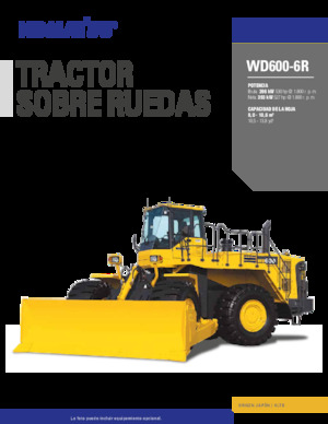 Raddozer Komatsu WD600-6R