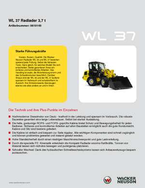 Radlader Wacker Neuson WL 37