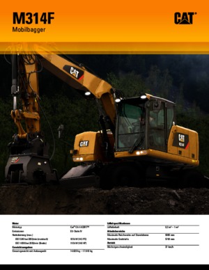 Mobilbagger Caterpillar M314F