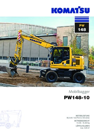 Mobilbagger Komatsu PW148-10