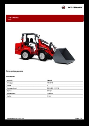 Hoflader Weidemann 1240 CX LP
