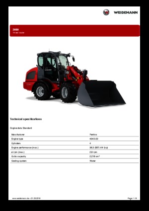 Radlader Weidemann 2080