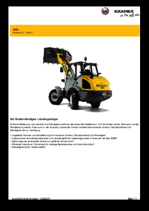 Radlader Kramer 5085