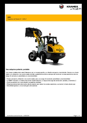 Radlader Kramer 5085