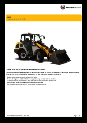 Radlader Kramer 8075