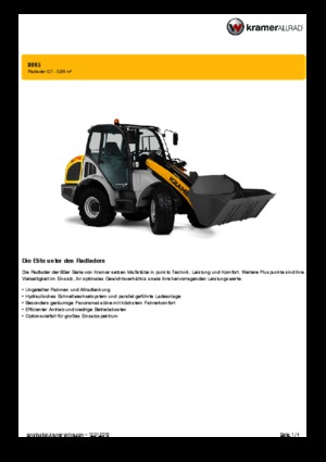 Radlader Kramer 8095