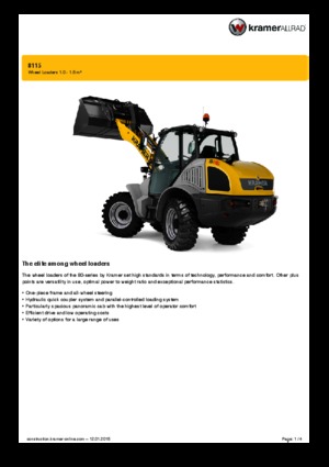 Radlader Kramer 8115