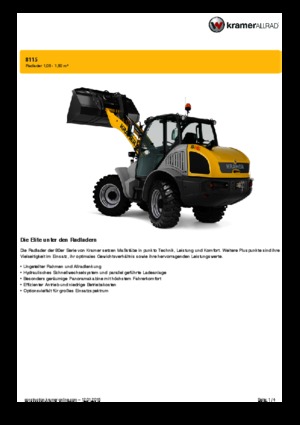 Radlader Kramer 8115