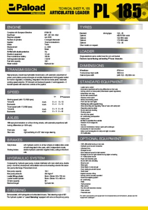 Radlader Palazzani PL 185