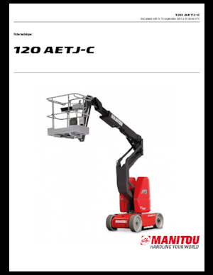 Gelenkarbeitsbühnen auf Rädern Manitou 120 AETJ C