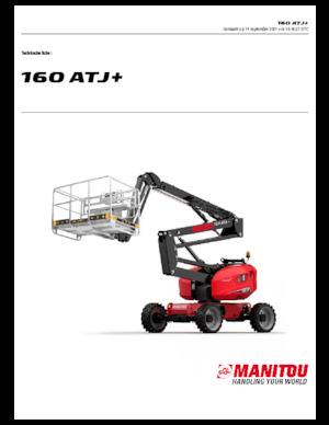 Gelenkarbeitsbühnen auf Rädern Manitou 160 ATJ +
