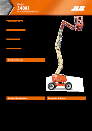 Gelenkarbeitsbühnen auf Rädern JLG 340AJ