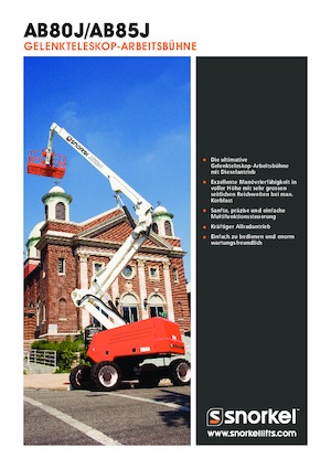 Gelenkarbeitsbühnen auf Rädern Snorkel AB85J