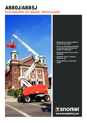 Gelenkarbeitsbühnen auf Rädern Snorkel AB85J