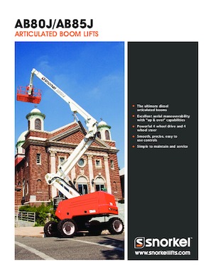 Gelenkarbeitsbühnen auf Rädern Snorkel AB85J