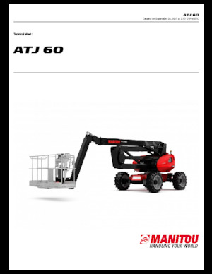 Gelenkarbeitsbühnen auf Rädern Manitou ATJ 60