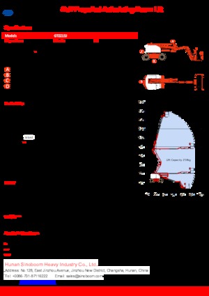 Gelenkarbeitsbühnen auf Rädern Sinoboom GTZZ15J