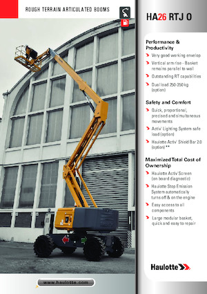 Gelenkarbeitsbühnen auf Rädern Haulotte HA26 RTJ O