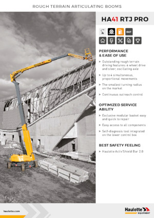 Gelenkarbeitsbühnen auf Rädern Haulotte HA41 RTJ PRO
