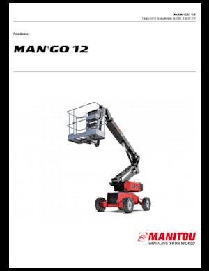 Gelenkarbeitsbühnen auf Rädern Manitou ManGo 12