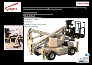 Gelenkarbeitsbühnen auf Rädern Matilsa Parma 13 D