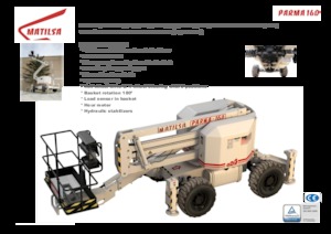 Gelenkarbeitsbühnen auf Rädern Matilsa Parma 16 D