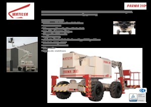 Gelenkarbeitsbühnen auf Rädern Matilsa Parma 21 D