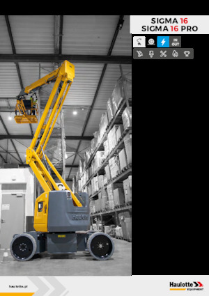 Gelenkarbeitsbühnen auf Rädern Haulotte Sigma 16