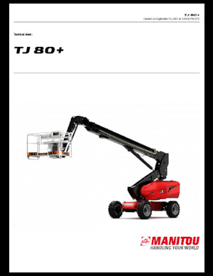 Teleskoparbeitsbühnen auf Rädern Manitou TJ80+ 