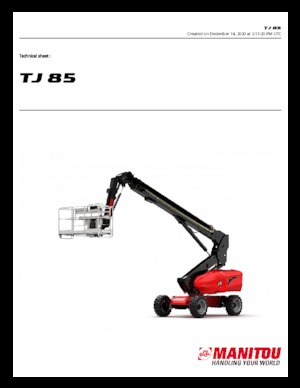 Teleskoparbeitsbühnen auf Rädern Manitou TJ85 