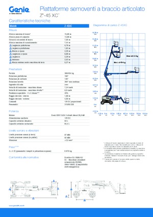 Gelenkarbeitsbühnen auf Rädern Genie Z™-45 XC